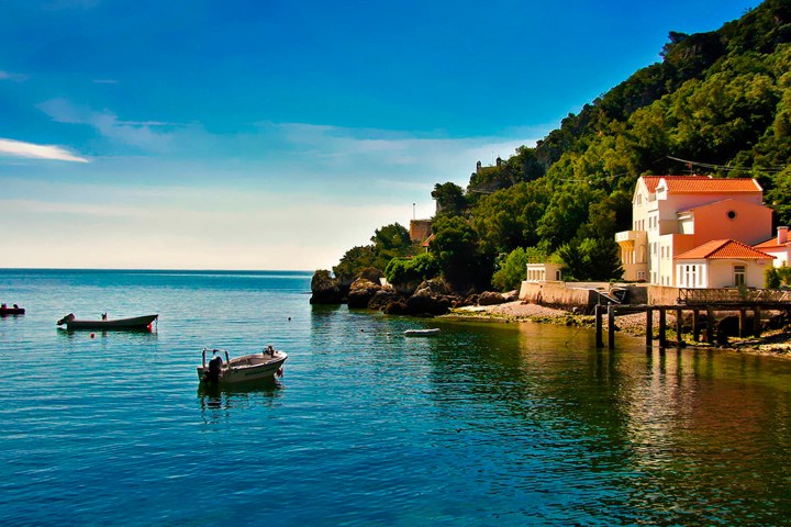 Arrabida Coastline and Boats