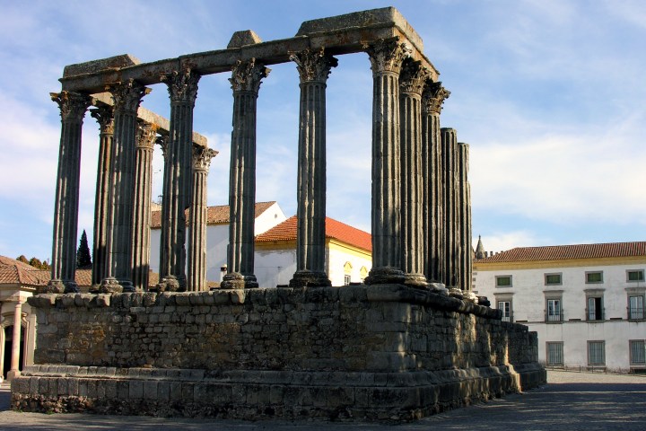 Roman temple Evora Alentejo, Portugal